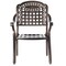 Gardenised Indoor and Outdoor Bronze Dinning Set 2 Chairs Cast Aluminum. QI003958CH.2 - alternate 5